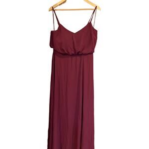 Birdie Grey Gwennie maxi dress size M wine red